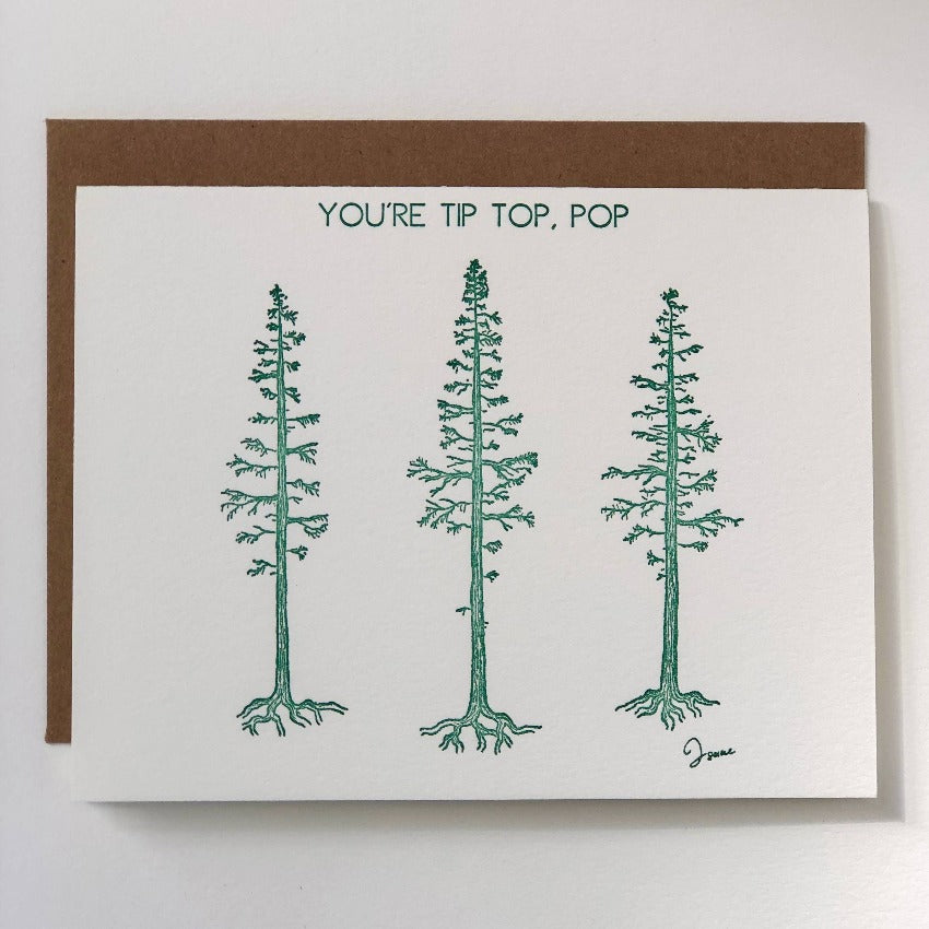 Tip Top Pop Father's Day Card
