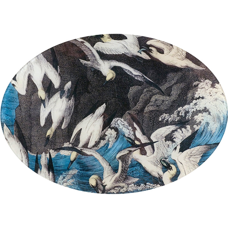 Plate, Seagulls - John Derian Decoupage
