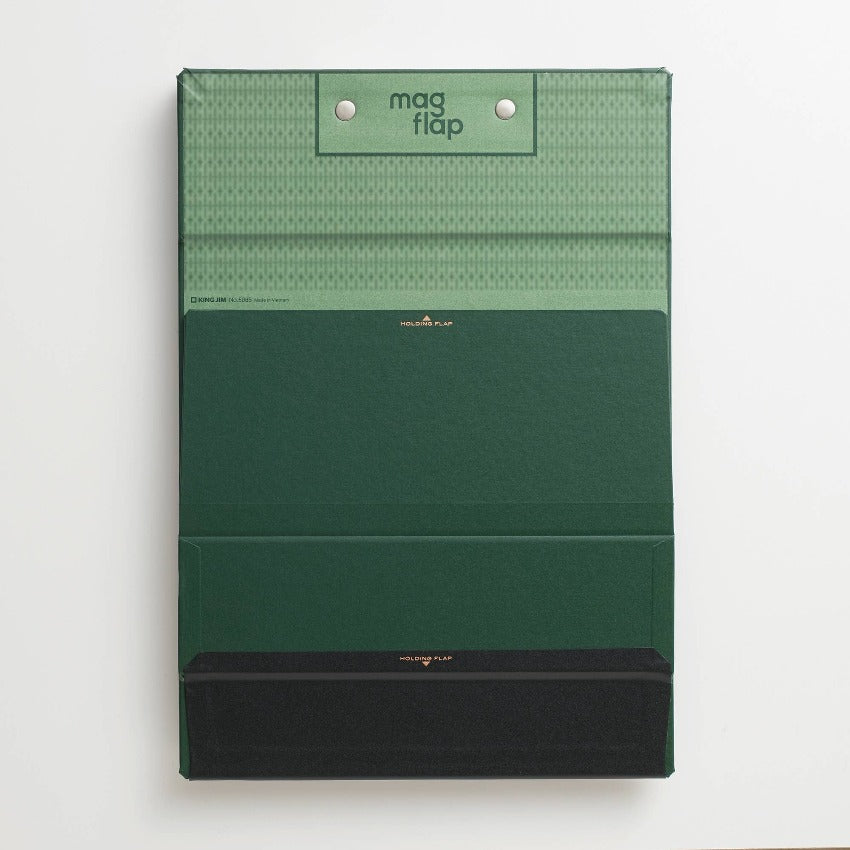 Clipboard "Mag Flap" A4 vertical - Green