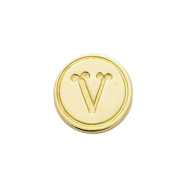 Brass Stamp - Letter V