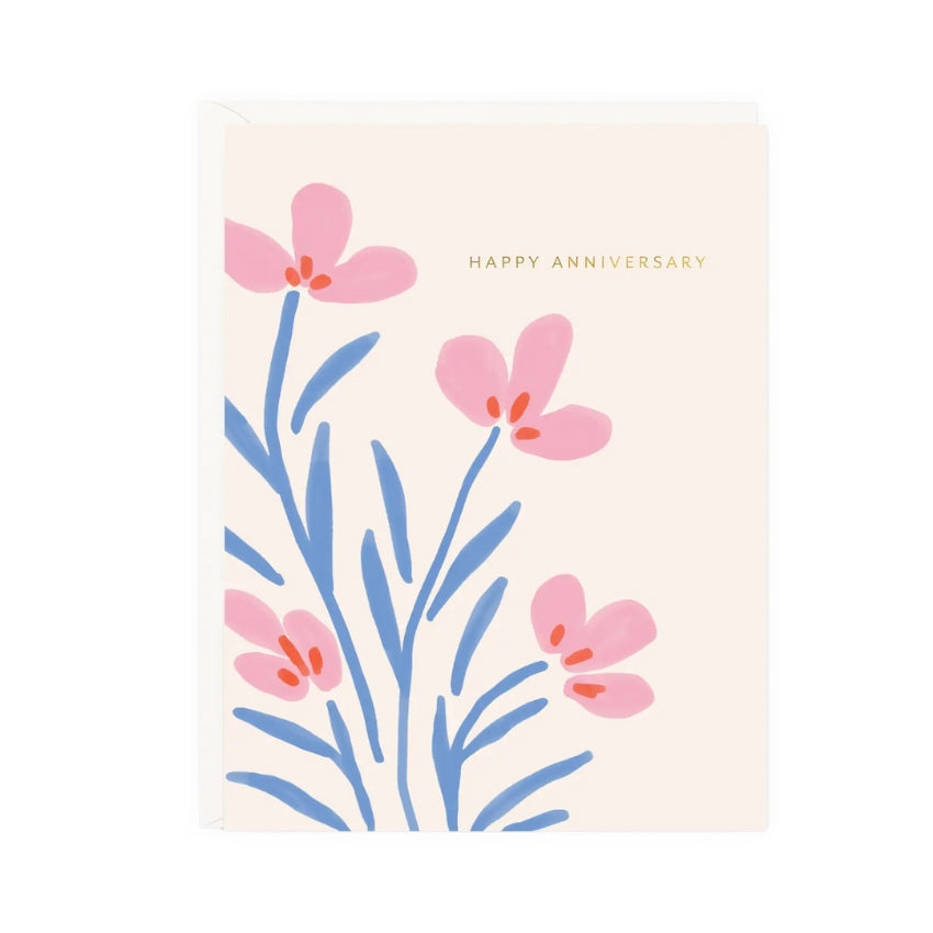 Anniversary Floral Card