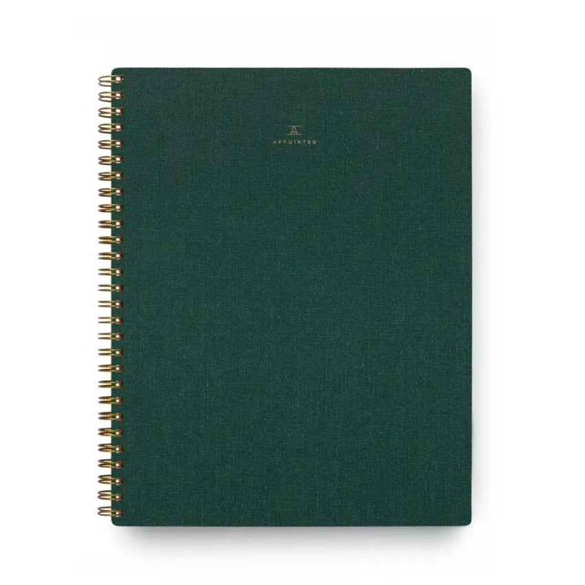 Appointed Notebook - Grid Pages, Hunter Green
