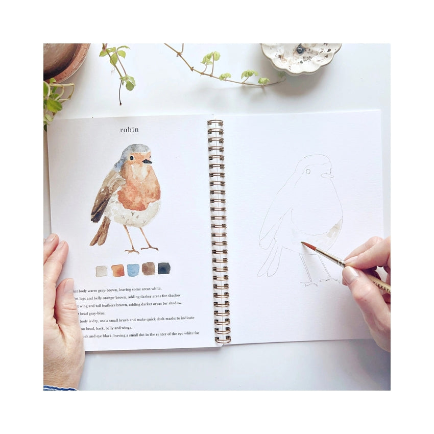 Birds Watercolor Workbook