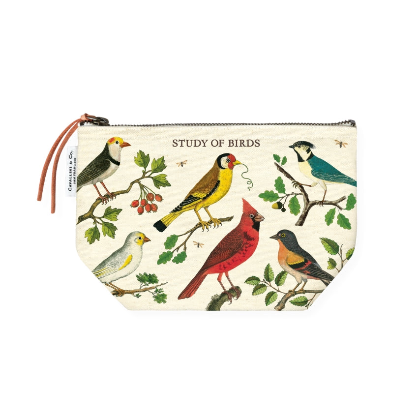 Birds Canvas Pouch - Cavallini & Co.