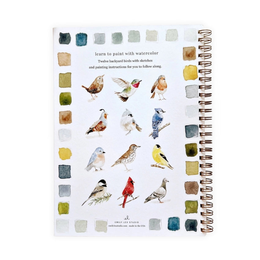 Birds Watercolor Workbook
