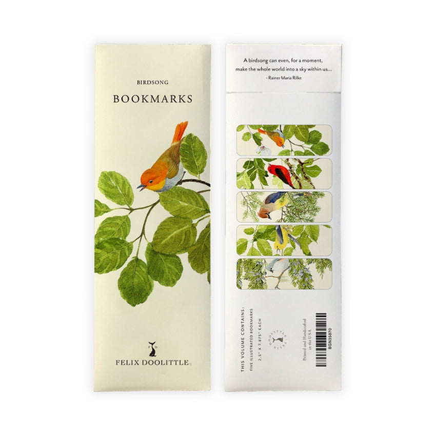 Birdsong Bookmark Set