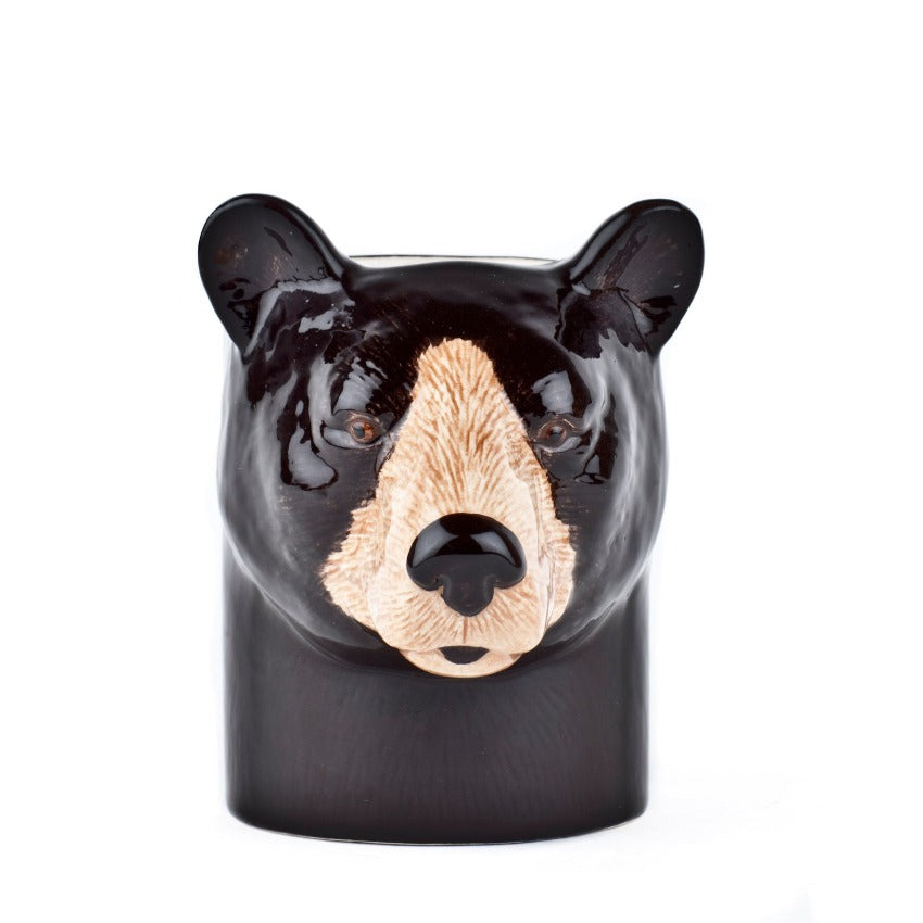 Black Bear Pencil Pot - Front