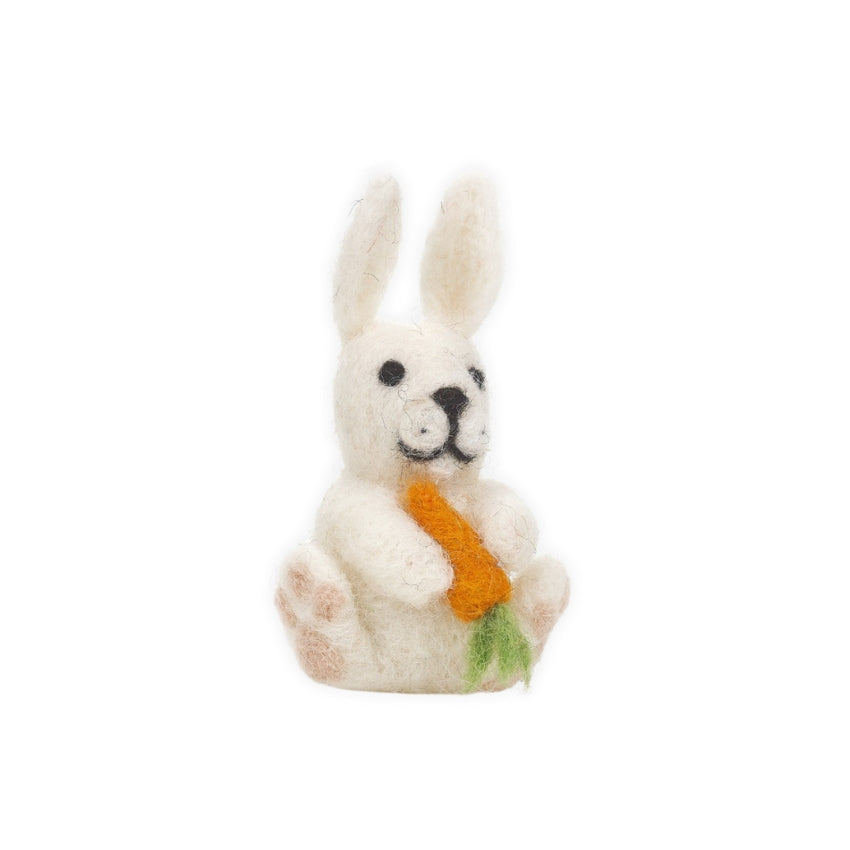 Bunny with Carrot Felt Bauble
