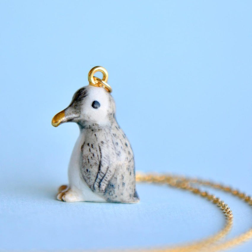 Camp Hollow Penguin Necklace - Side