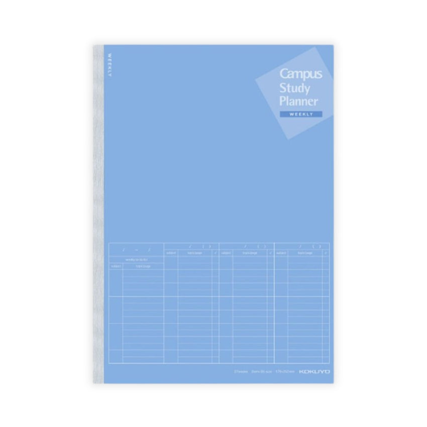 Campus Study Weekly Visualized Planner / Notebook - B5, Blue