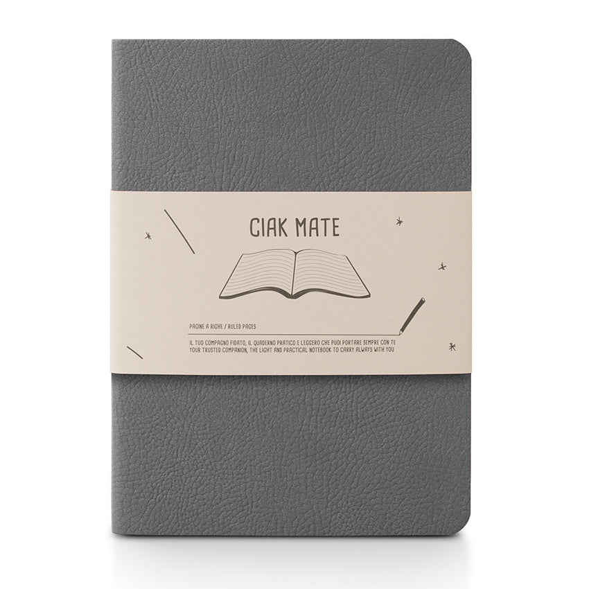 Ciak Mate Slim Notebook - A5, Dark Gray