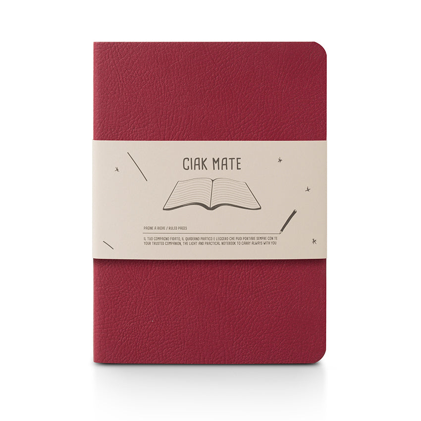Ciak Mate Slim Notebook - B6, Red