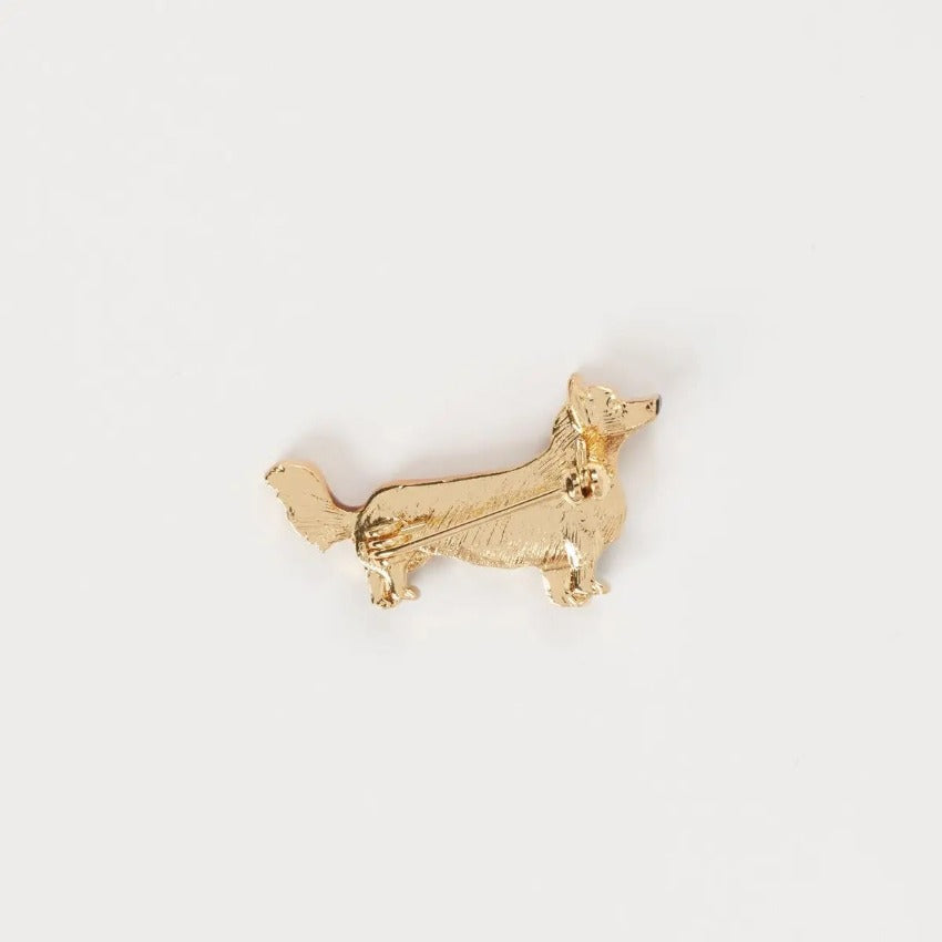 Corgi Brooch - Back