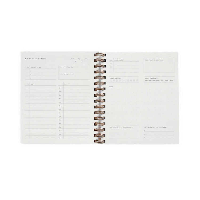 Daily Overview Planner - Chalk White