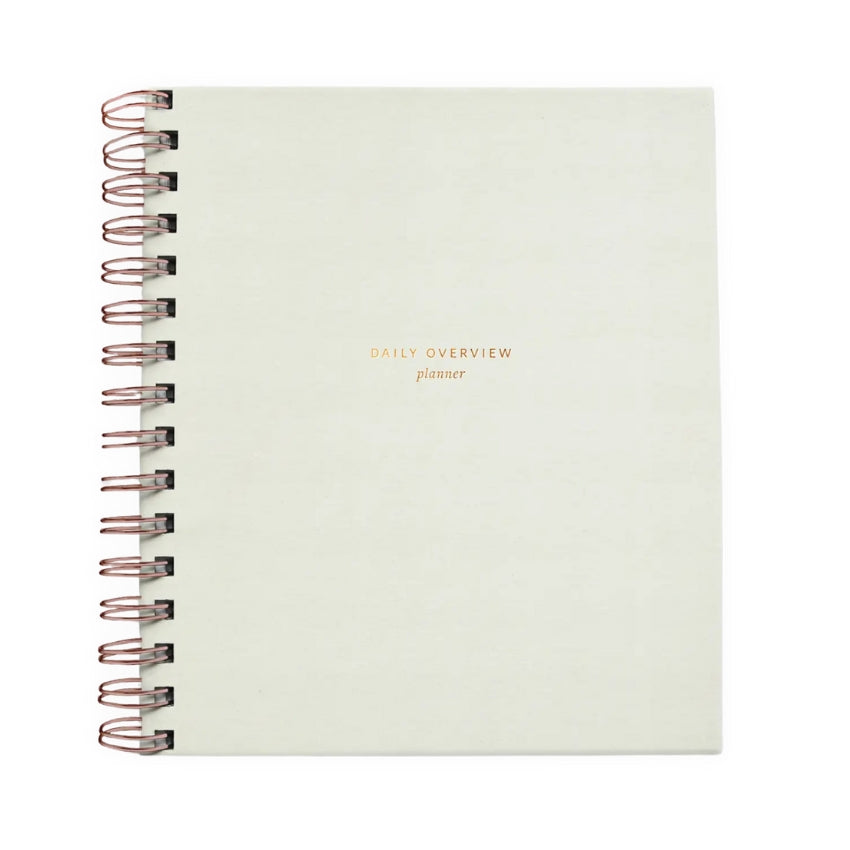 Daily Overview Planner - Chalk White