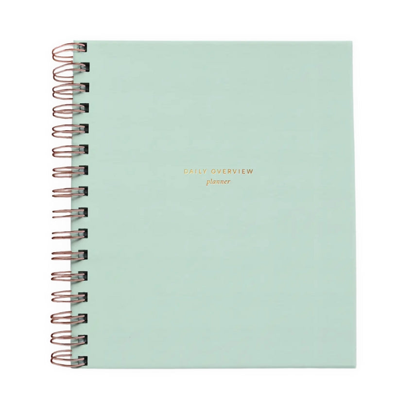 Daily Overview Planner - Mint Blue