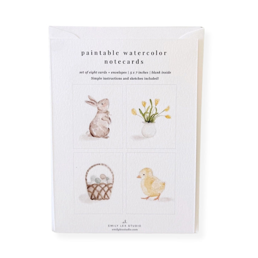 Easter Paintable Notecards