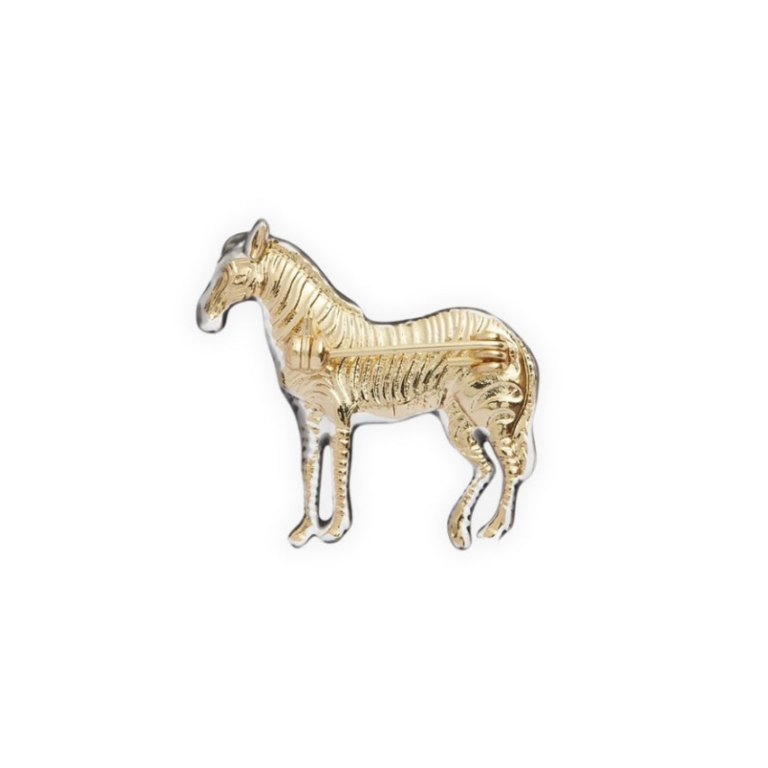 Enamel Zebra Brooch - Fable England