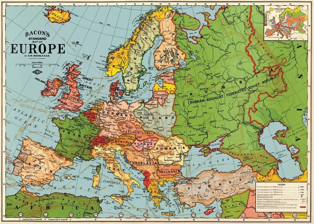 Europe Map Poster