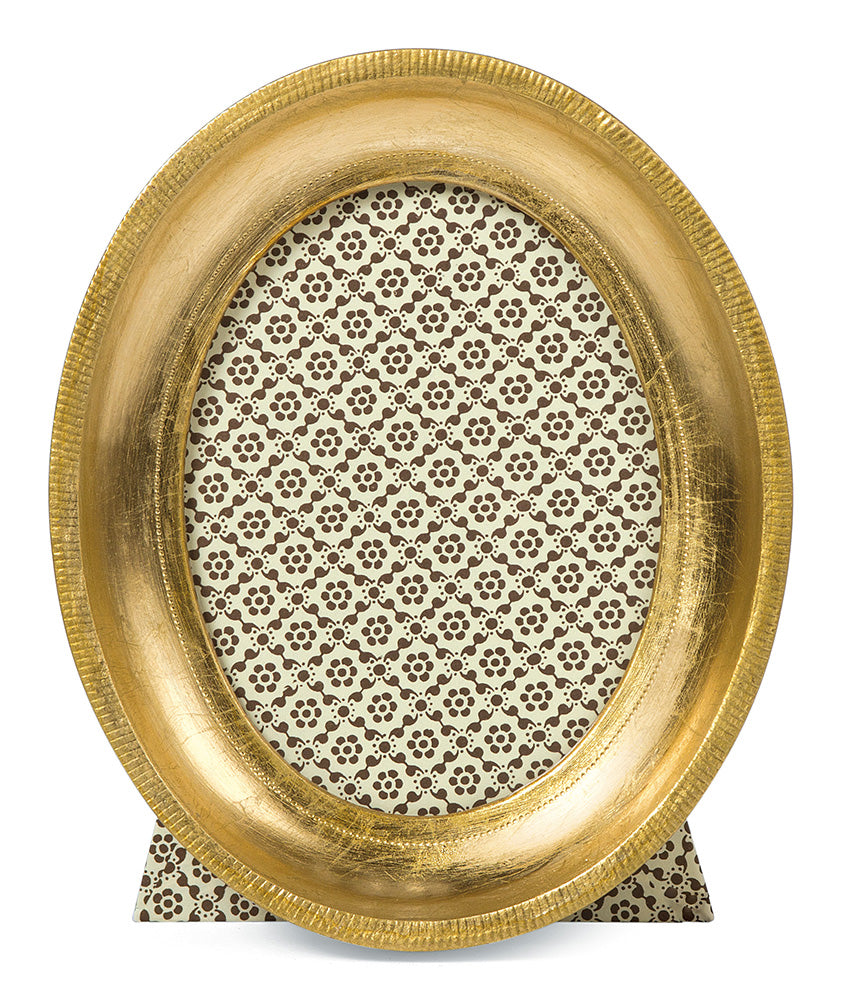 Gold Oval Frame, 4 inches