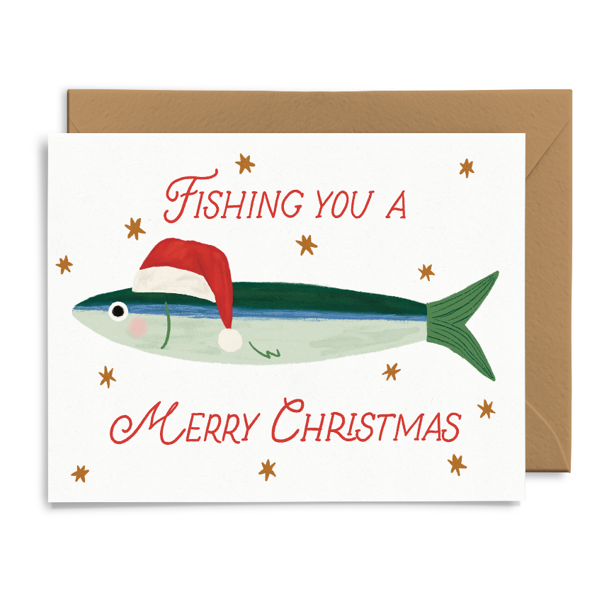 Fishing You A Merry Christmas Card