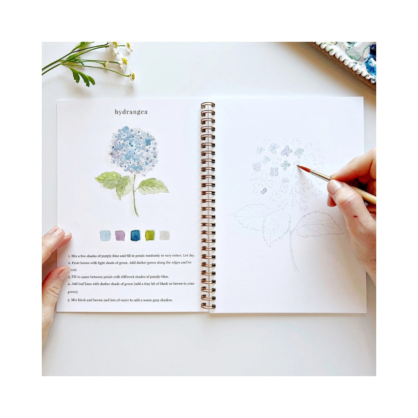 Flowers Watercolor Workbook