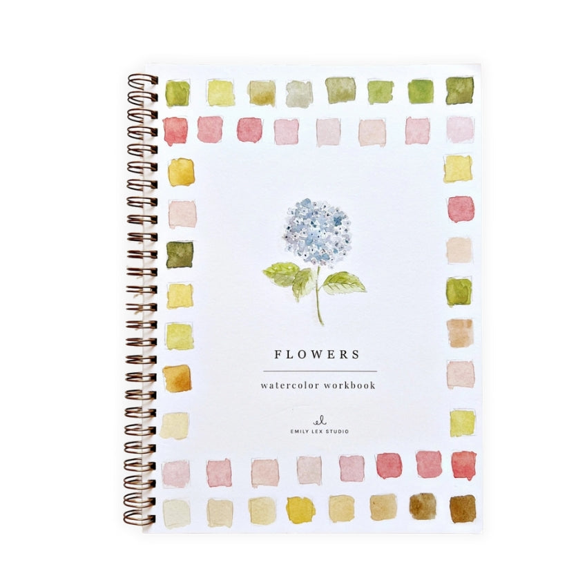 Flowers Watercolor Workbook