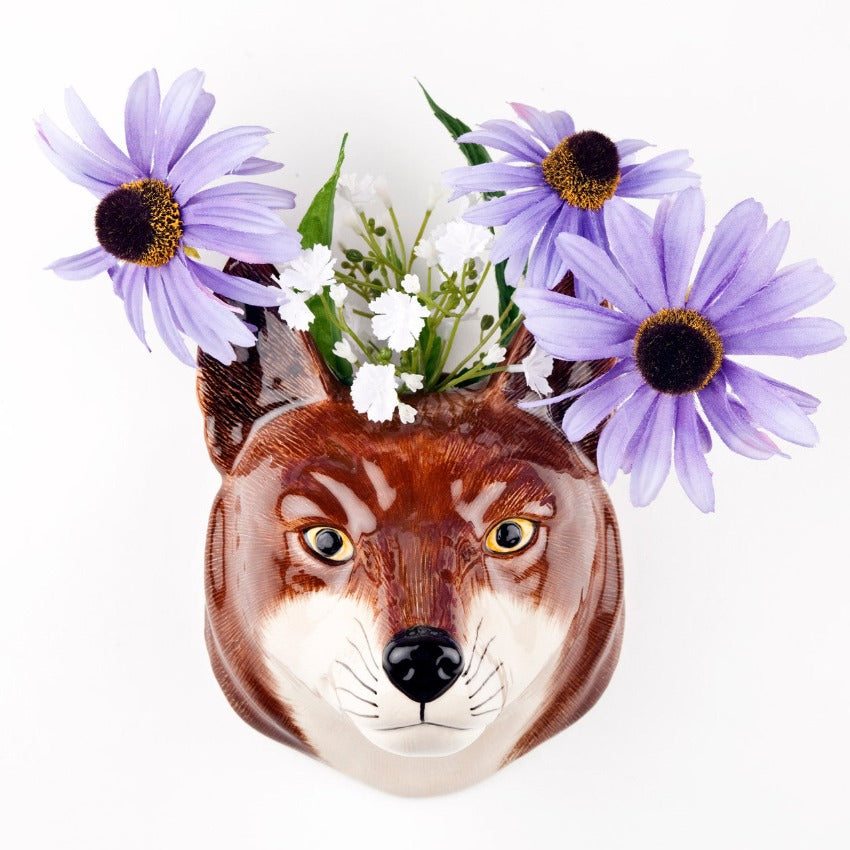 Fox-Wall-Vase-Filled