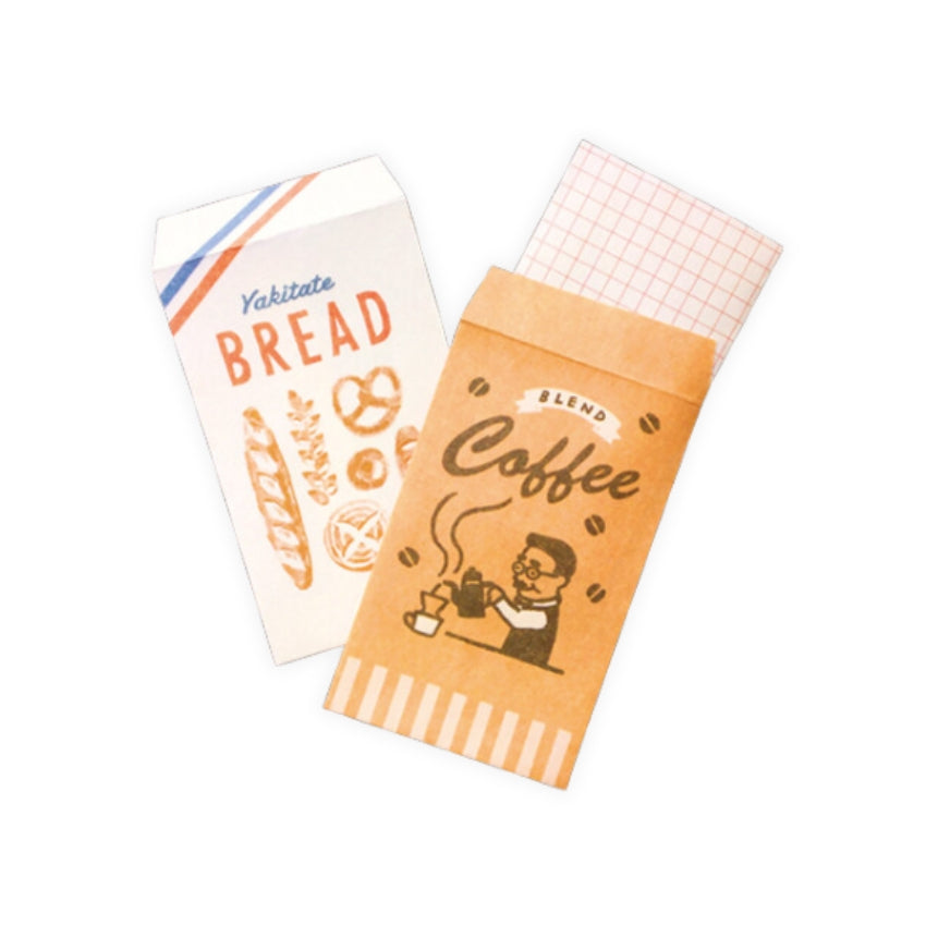 Furukawashiko Mini Letter Set - Bread and Coffee