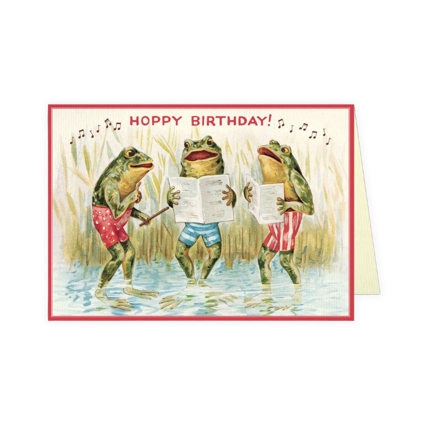Birthday Frogs Singing Card