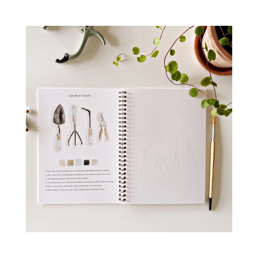 Garden Watercolor Workbook