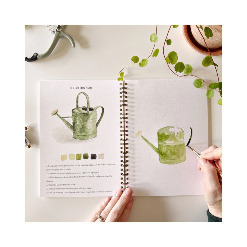 Garden Watercolor Workbook