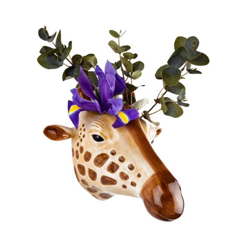 Giraffe Wall Vase - Quail Ceramics