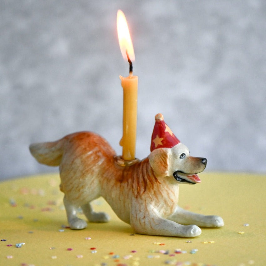 Golden Cake Topper - Side