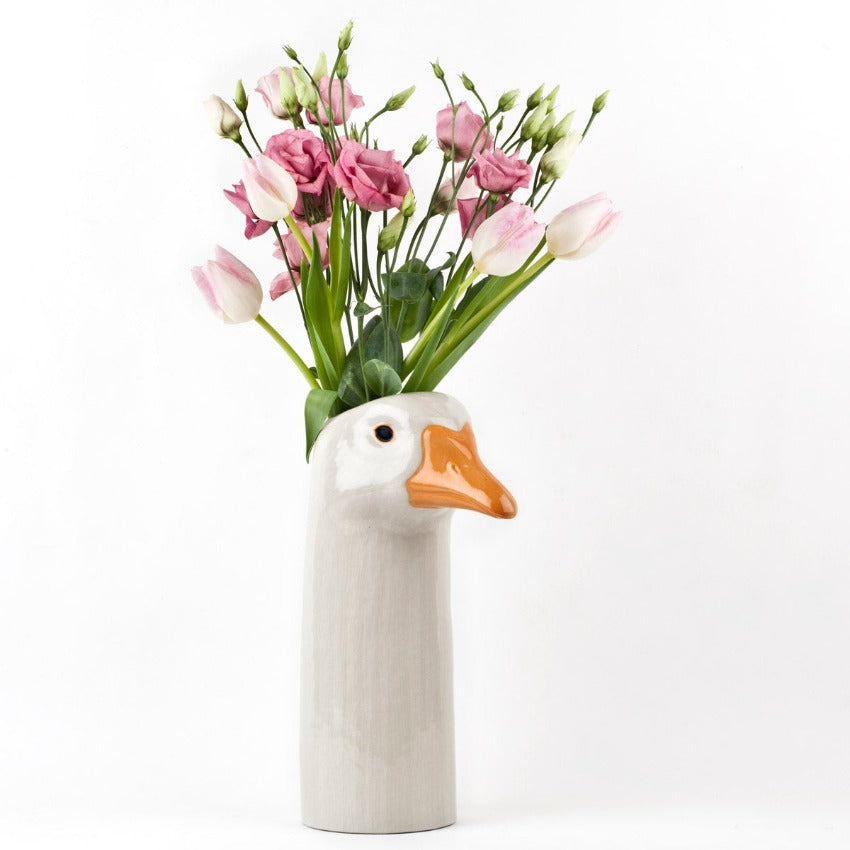 Goose Flower Vase - Filled
