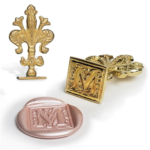 Wax Seal Stamp - Filigree Letter M