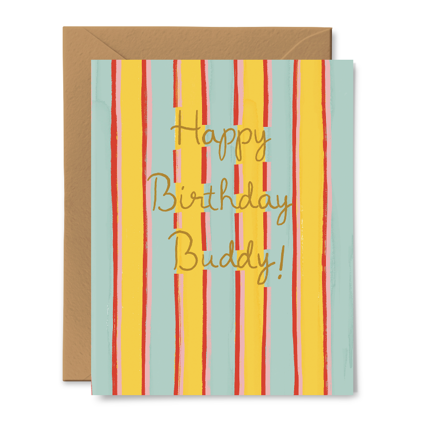 Happy Birthday Buddy Card