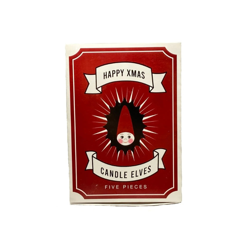 Happy Christmas Candle Elves - 5 Count