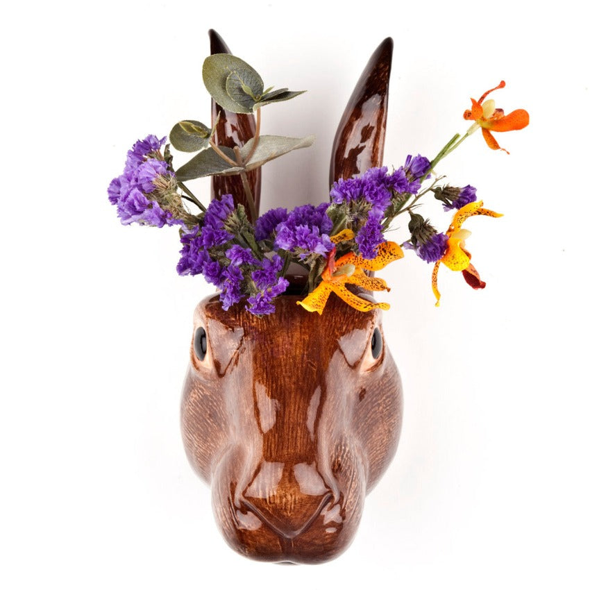 Hare-Wall-Vase-Filled