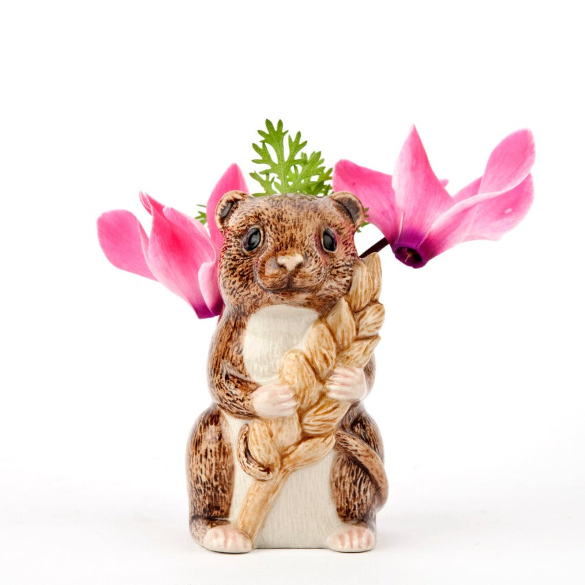 Harvest Mouse Bud Vase - Flowers