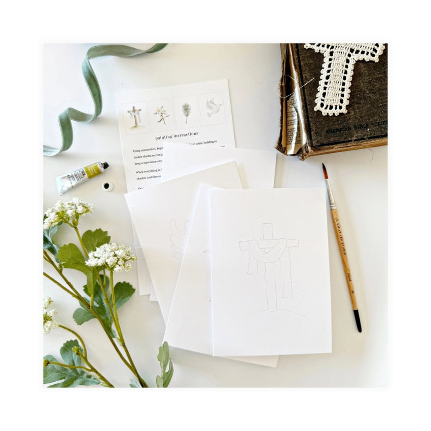 He Is Risen Paintable Notecards