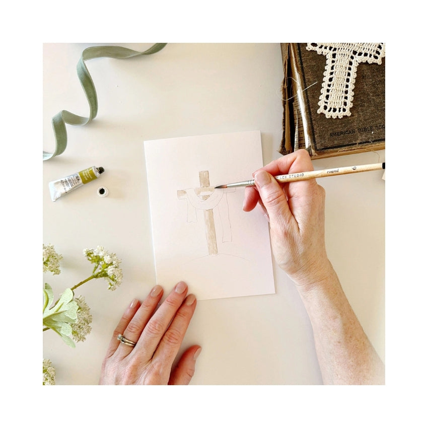 He Is Risen Paintable Notecards