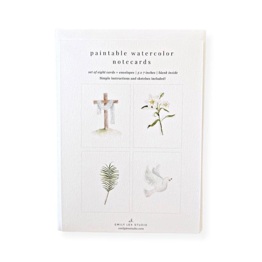 He Is Risen Paintable Notecards