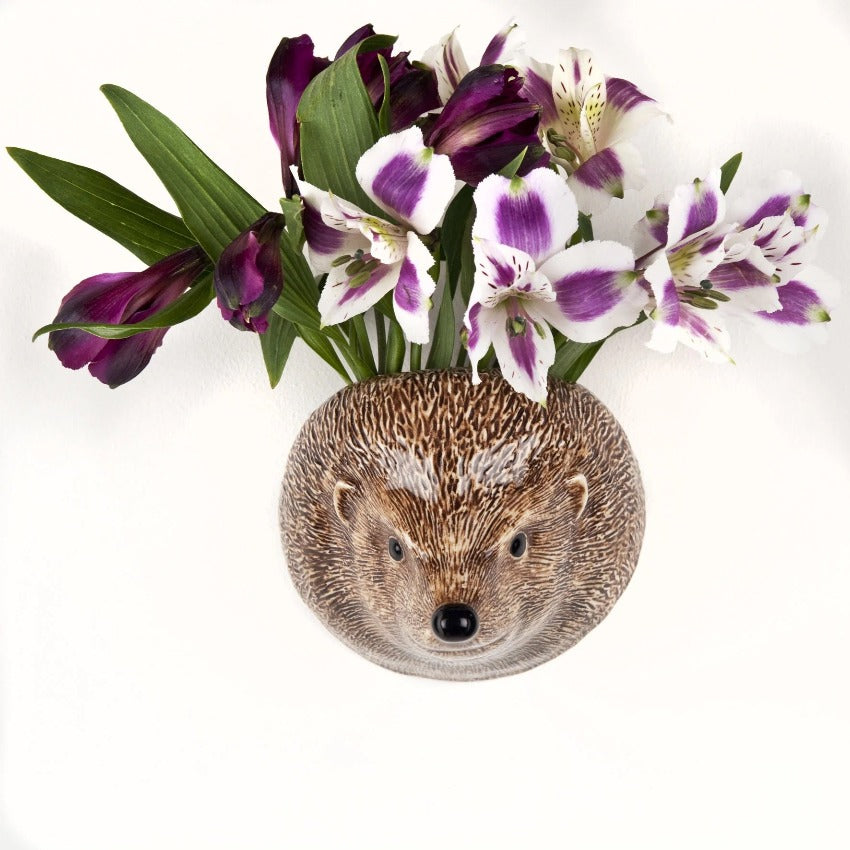 Hedgehog Wall Vase - Filled