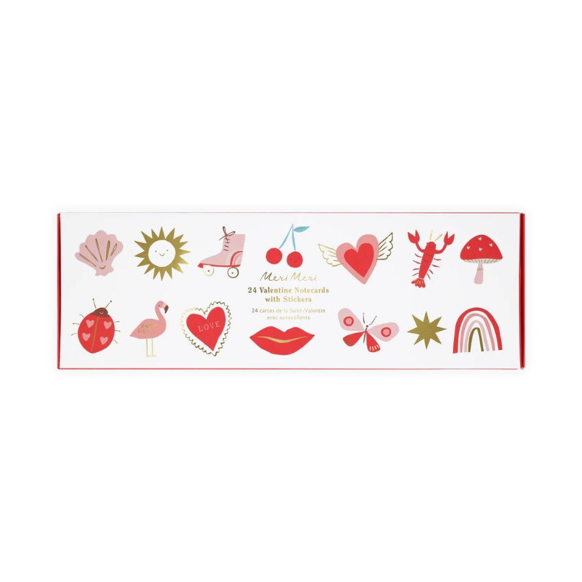Meri Meri Icon Valentine's Cards with Stickers
