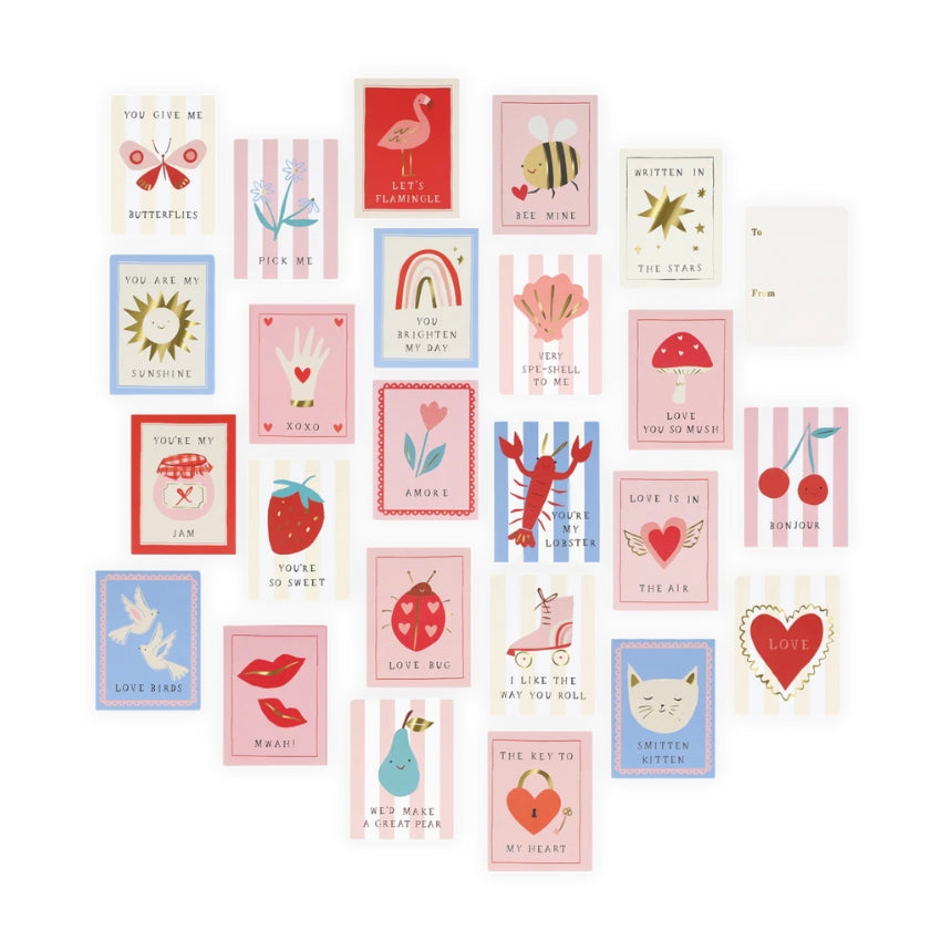 Meri Meri Icon Valentine's Cards with Stickers
