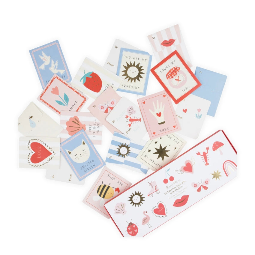 Meri Meri Icon Valentine's Cards with Stickers