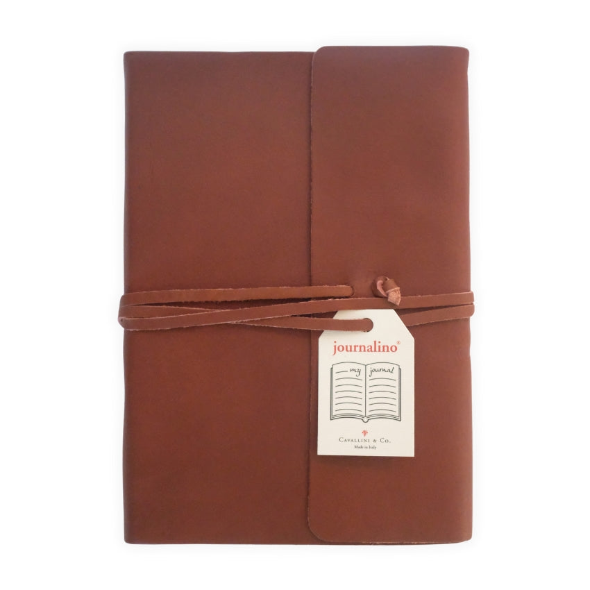 Journalino Grande, Brown Leather - Cavallini & Co.