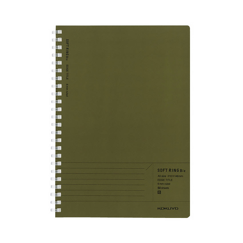 Kokuyo-Soft-Ring-Notebook-A5-Ruled-Green