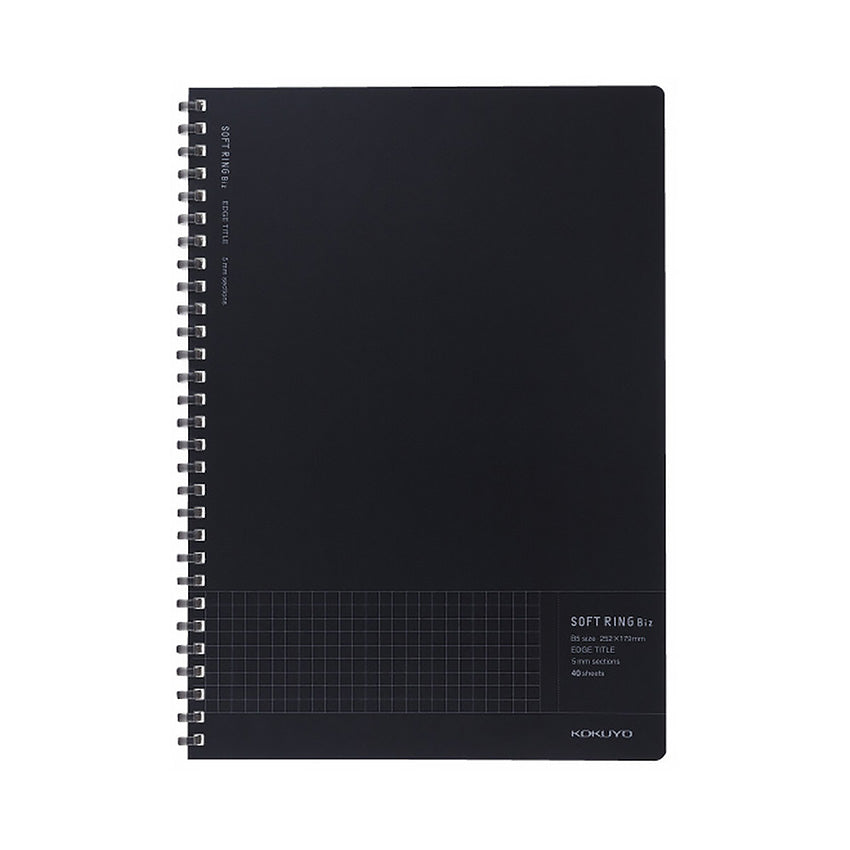 Kokuyo-Soft-Ring-Notebook-B5-Grid-Black